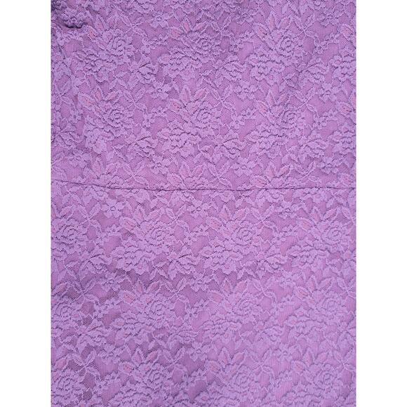 NWT Abercrombie & Fitch Purple Floral Lace Midi Dress‎ Womens Large - Picture 7 of 7